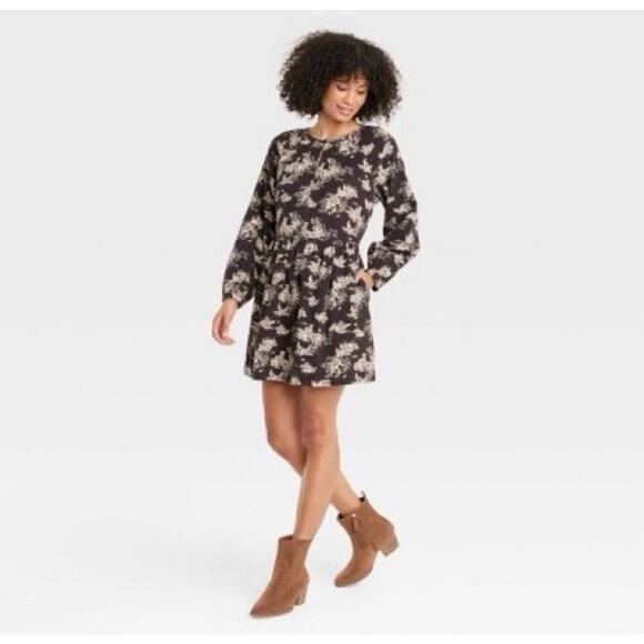 Universal Thread NWT Corduroy Long Sleeve Dress - Picture 1 of 8